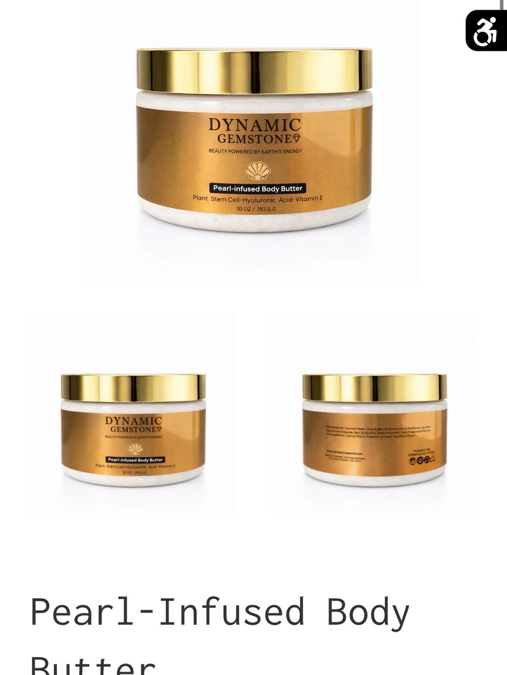 Dynamic Gemstone Pearl-Infused Body Butter — $99